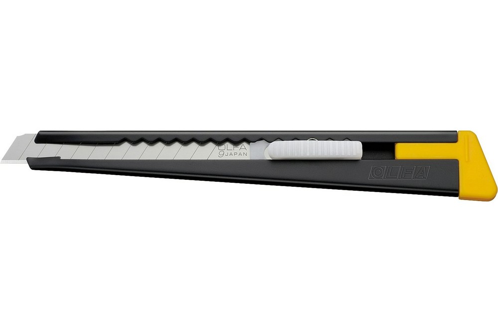 Нож OL-180-BLACK с сегментированным лезвием 9 мм - фото 1