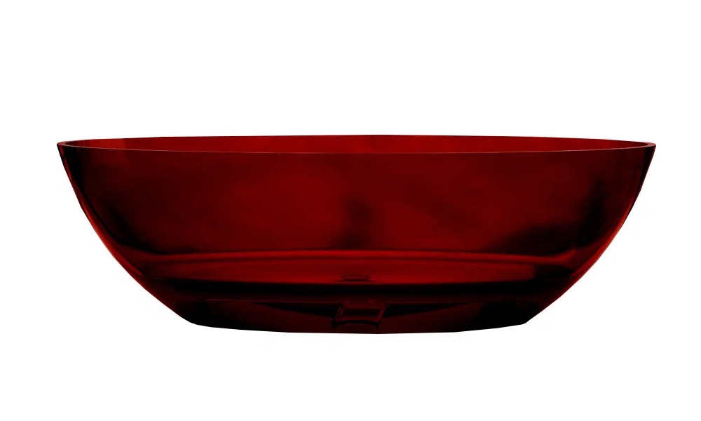 Ванна прозрачная AT9702Rubin 1800х850х520 мм, из полиэфирной смолы, цвет красный - фото 1