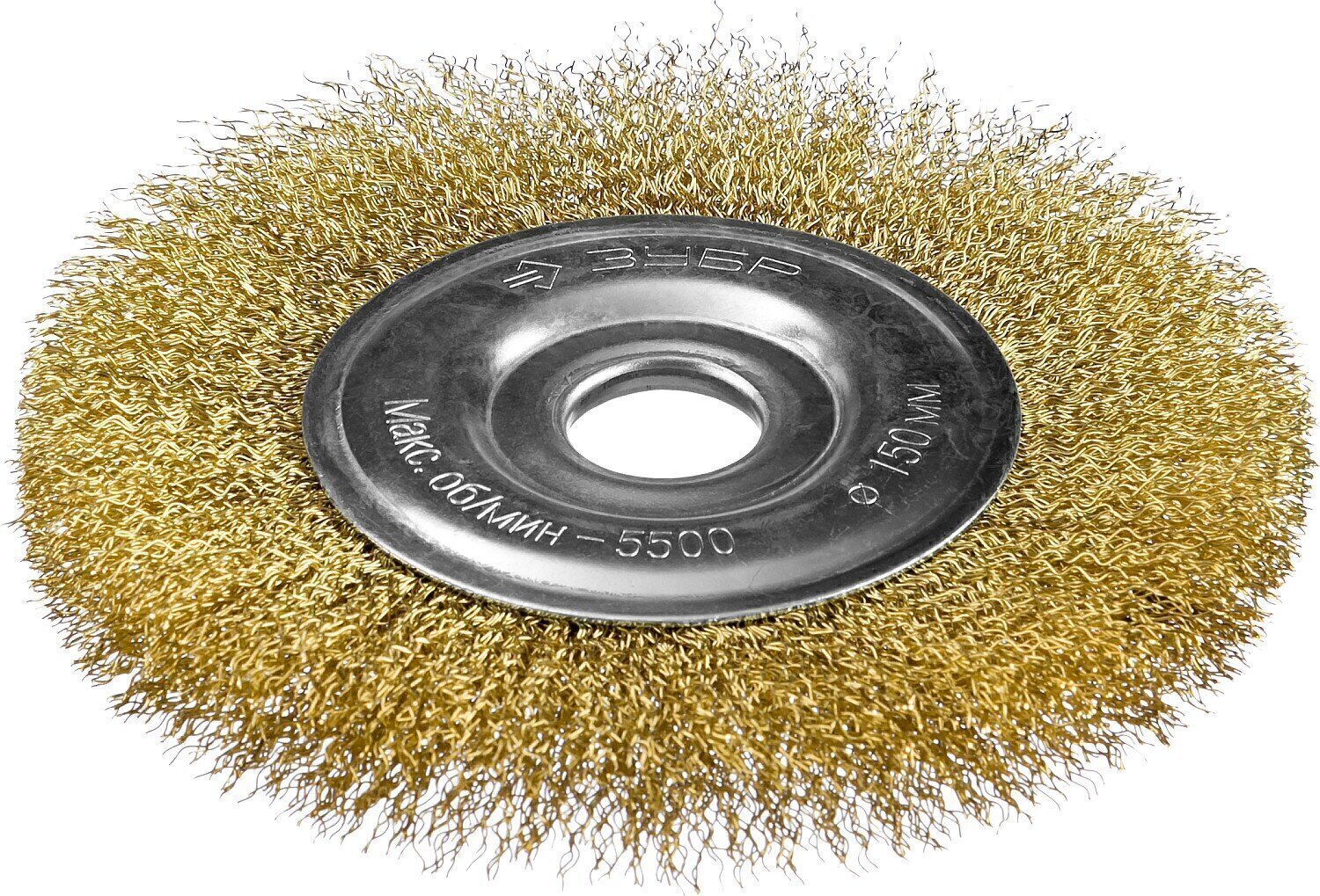 Щетка дисковая для УШМ Зубр Профессионал 35187-150_z01 ? 150 мм, проволока 0.3 мм щетка чашечная для ушм зубр