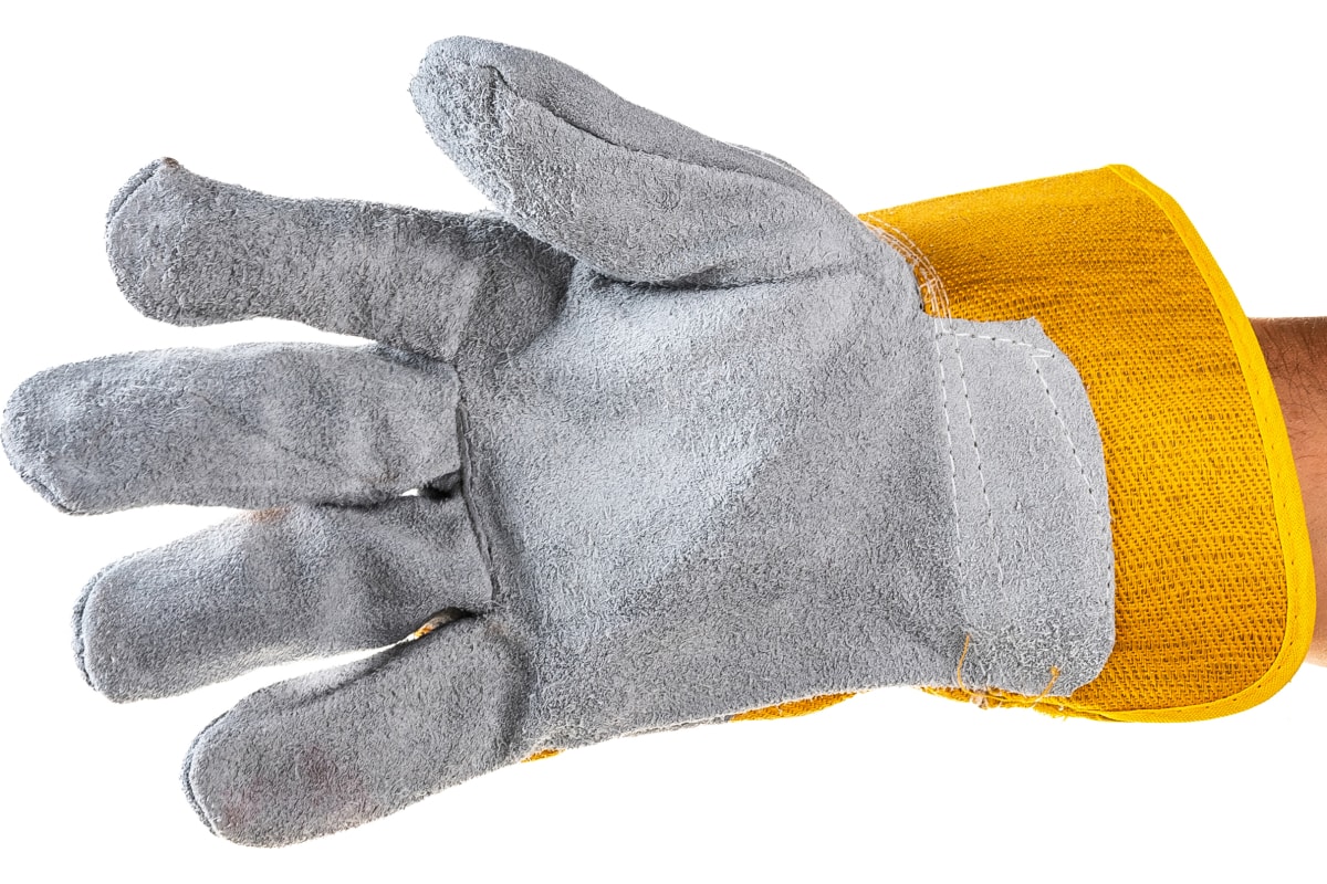 Перчатки Сибртех 679022 спилковые комбинированные, усиленные, размер XL перчатки энкор 58730 спилковые комбинированные