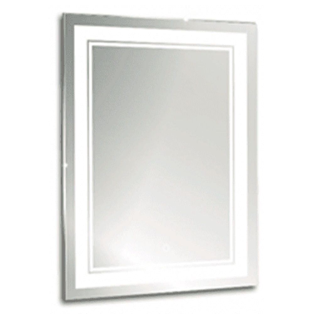 Зеркало Quadro AQQ6080RU02 80х60 мм, подсветка, прямоугольное