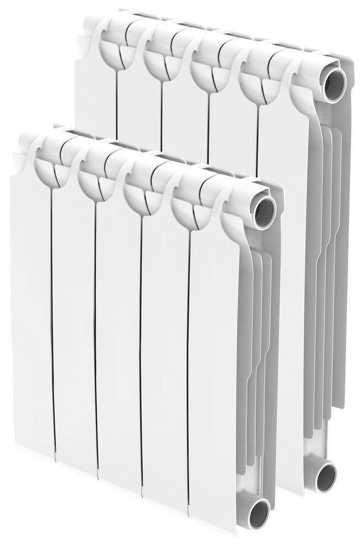 Радиатор биметаллический Теплоприбор  BR1 500/90мм, 6-секций, 1110Вт, белый