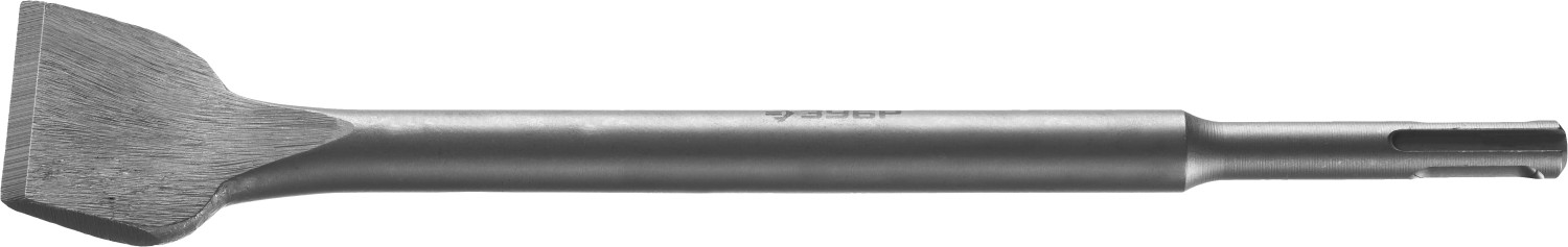 Зубило плоское изогнутое Зубр 29234-40-250 40 x 250 мм, HSS-R, быстрорежущая сталь М2(S6-5-2) Р6М5, класс А SDS-Plus