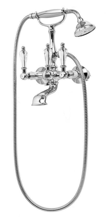 Смеситель Diamond VD-01-Sw для ванны с ручным душем.Хром - фото 1