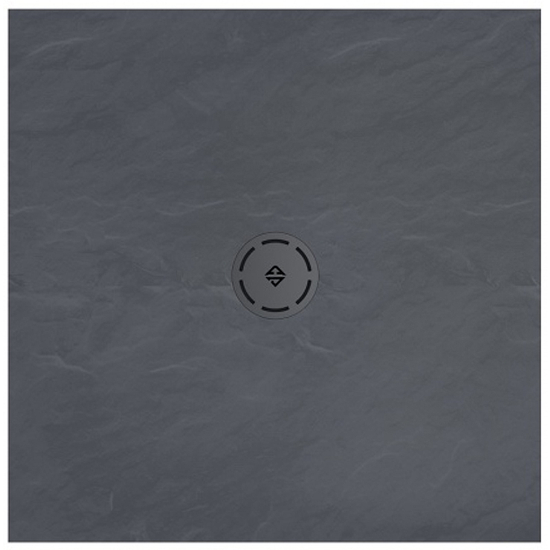 Поддон душевой Sungulier E67033-NAD 90х90, квадратный, серый сланец - фото 1