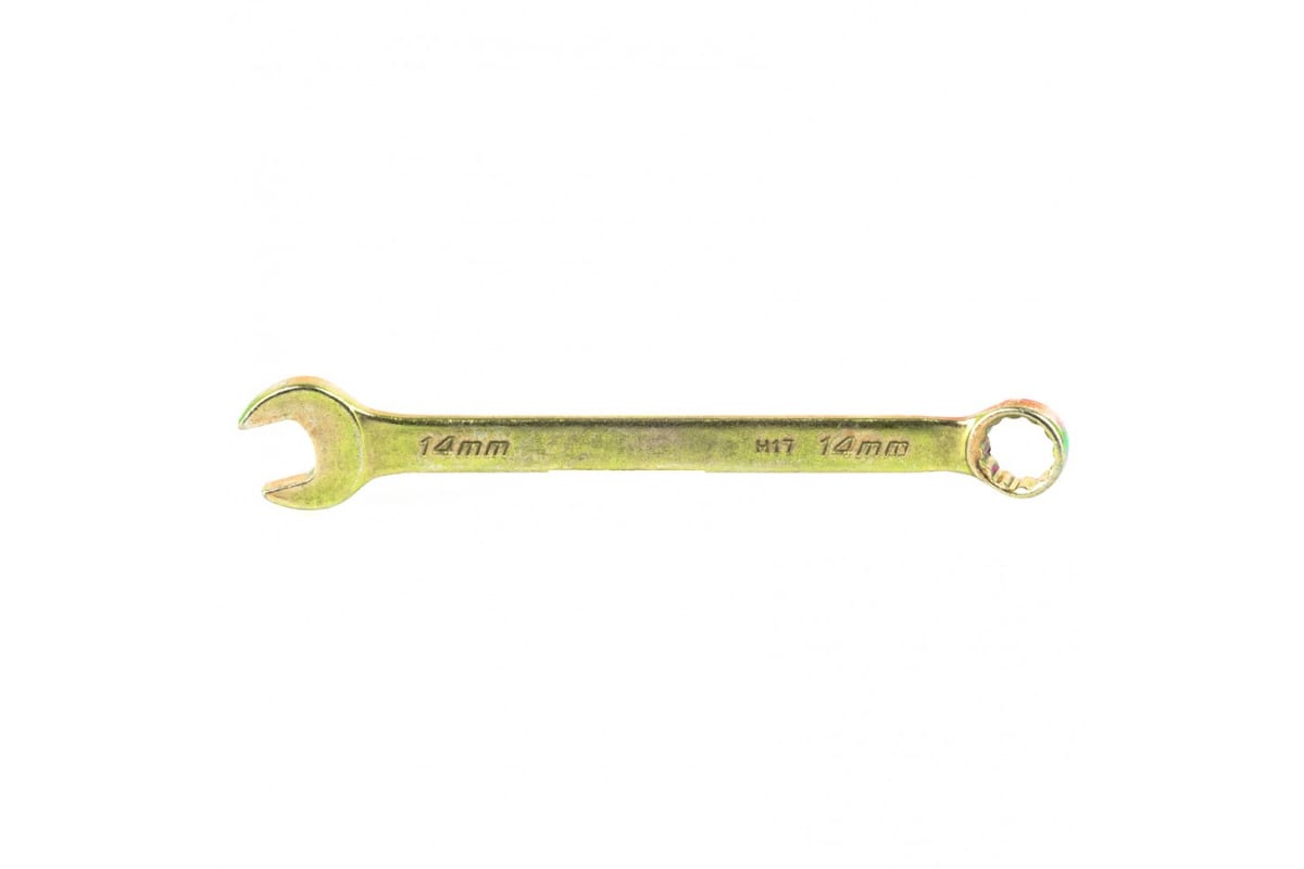 Комбинированный ключ Сибртех 14980 14 мм желтый цинк комбинированный ключ сибртех 14911 17 мм crv фосфатированный
