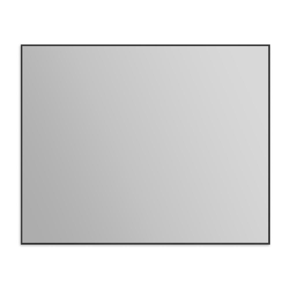 Зеркало SPC-AL-1000-800 Nero 1000х20х800 в алюминиевой раме, черный - фото 1