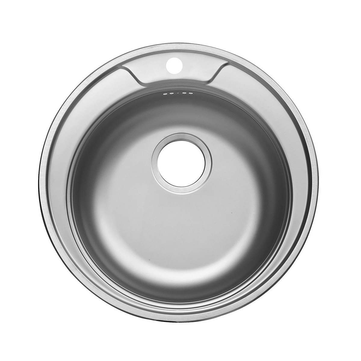 Мойка Фаворит FAD500 -GT6K 0C диаметр 500 мм, нержавеющая сталь,1 чаша, круглая, цвет нержавеющая сталь