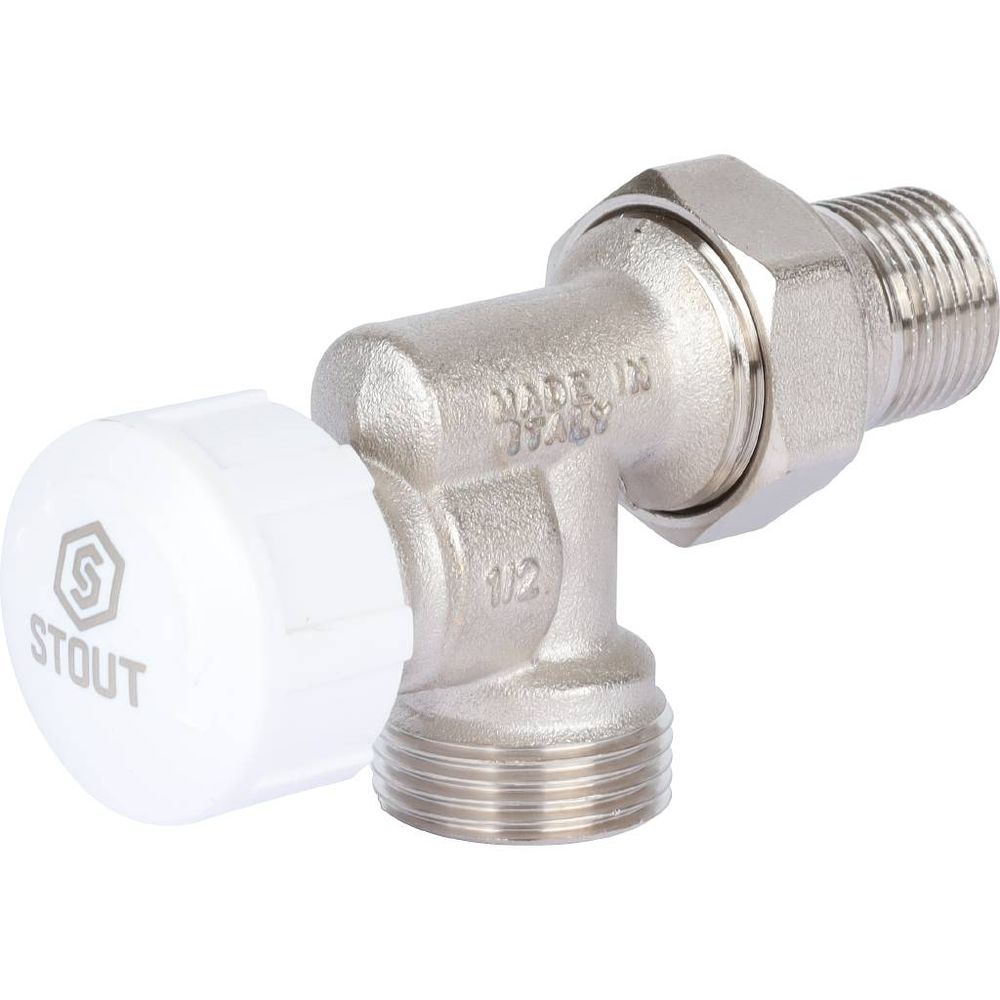 

Клапан STOUT, SVT-0005-100015 1/2"х3/4" ЕК термостатический, осевой