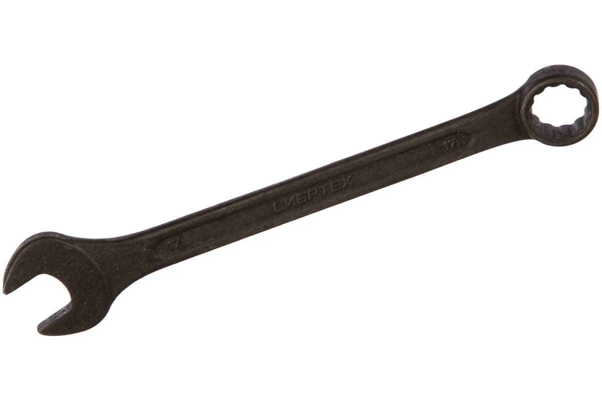 Комбинированный ключ Сибртех 14911 17 мм CrV фосфатированный