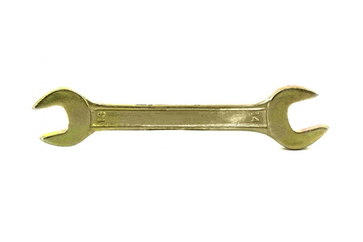 Ключ рожковый Сибртех 14306 13 х 14мм, желтый цинк ключ рожковый сибртех 14308 14 х 15мм желтый цинк