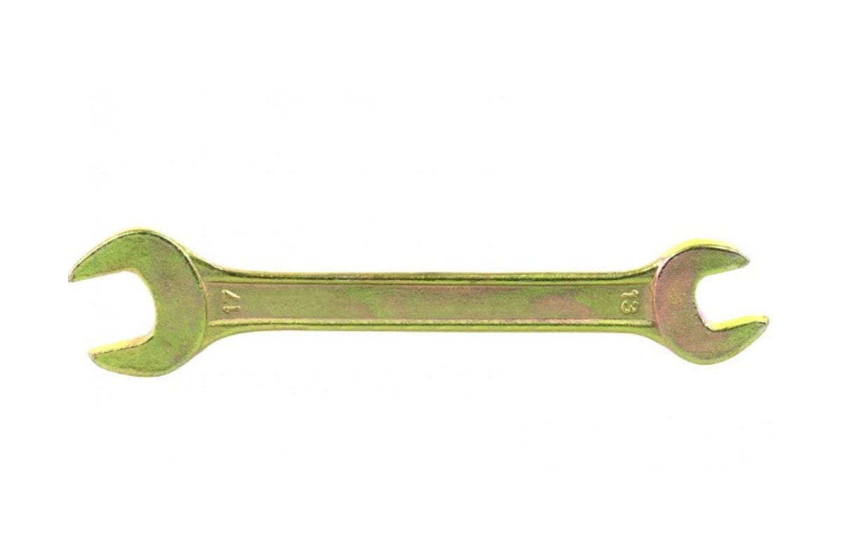 Ключ рожковый Сибртех 14307 13 х 17мм, желтый цинк
