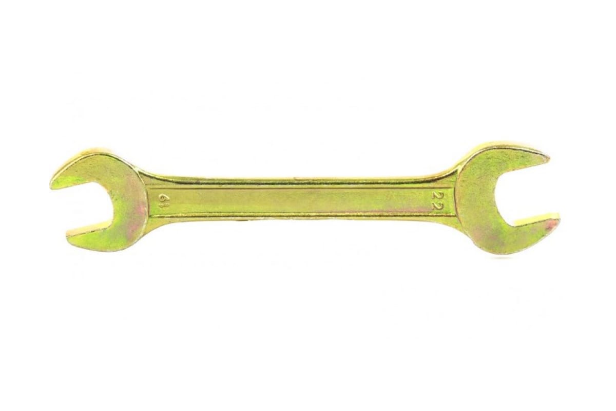 Ключ рожковый Сибртех 14311 19 х 22мм, желтый цинк