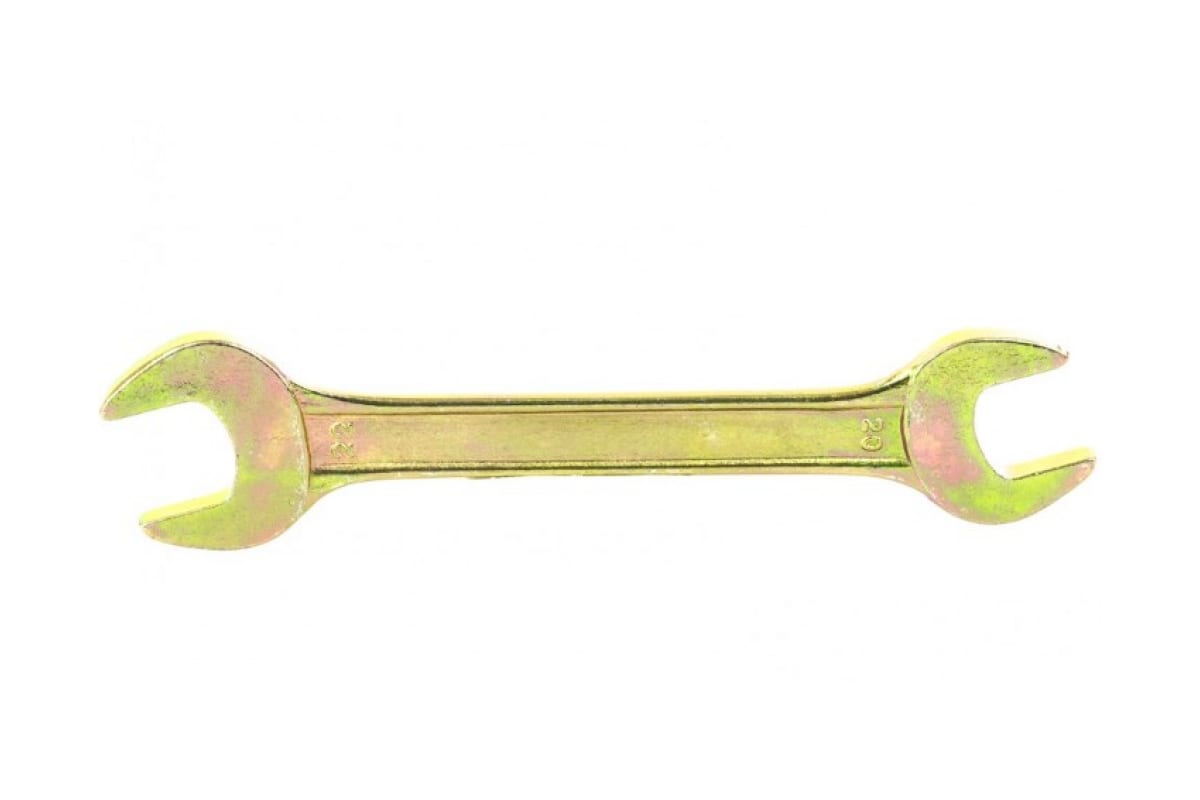 Ключ рожковый Сибртех 14312 20 х 22мм, желтый цинк ключ рожковый сибртех 14308 14 х 15мм желтый цинк