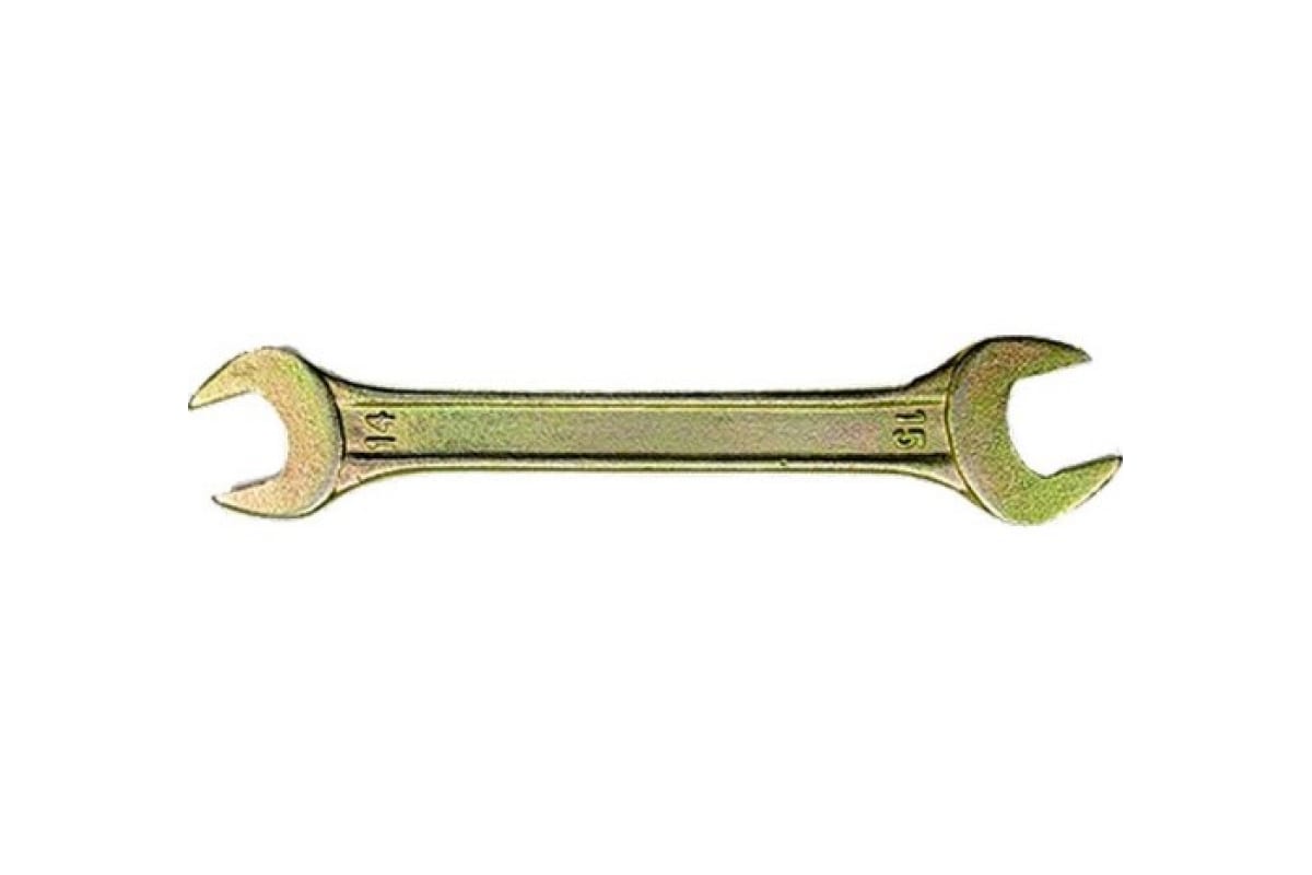 Ключ рожковый Сибртех 14302 8 х 9мм, желтый цинк ключ рожковый сибртех 14308 14 х 15мм желтый цинк