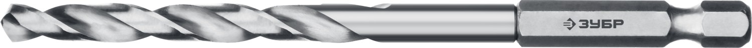 Сверло по металлу Зубр Профессионал 29623-4.2 ПРОФ-А 4.2х93мм, с шестигранным хвостовиком, сталь Р6М5, класс А