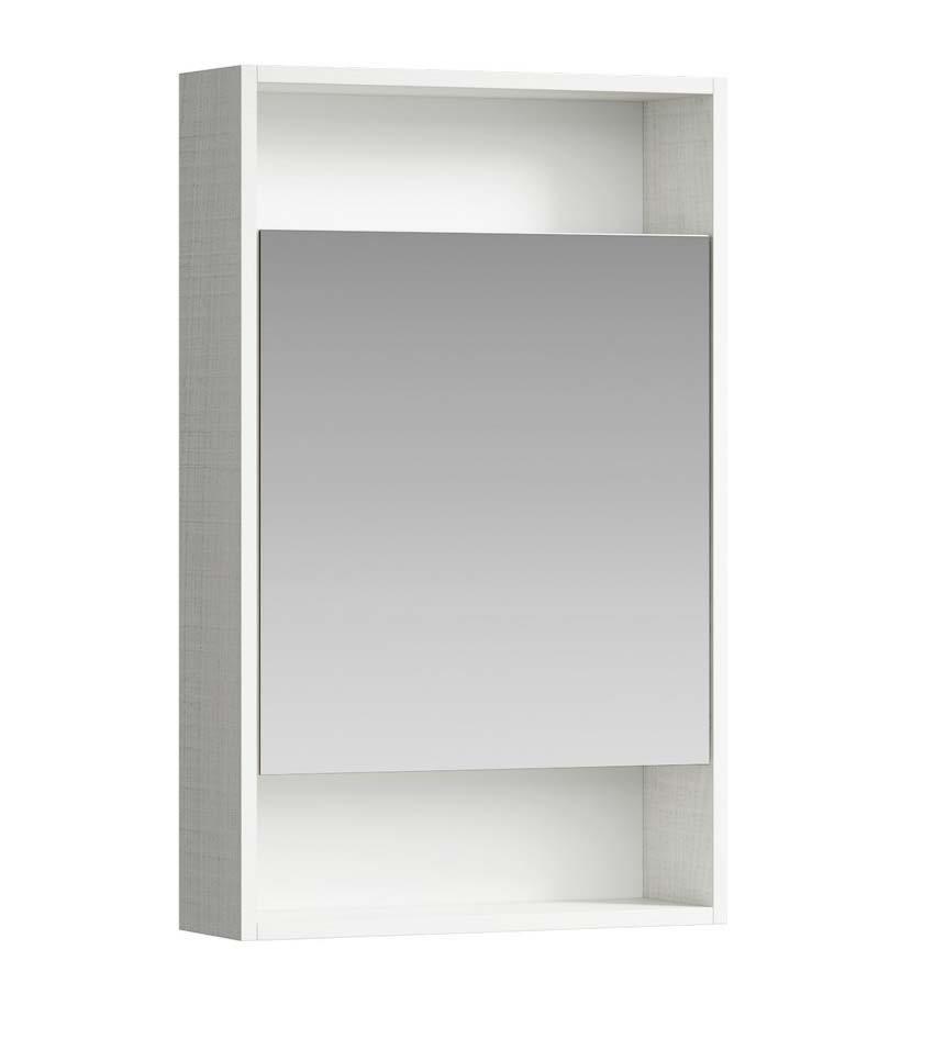 Зеркало- шкаф Аквелла Сити SIT0405DK 50 см, дуб канадский зеркало шкаф сити 50 л пр универсальный