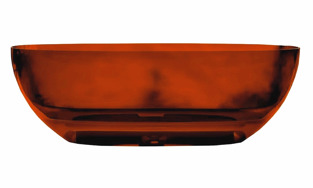 Ванна прозрачная AT9703Opal 1700х750х550 мм, из полиэфирной смолы, цвет коричневый