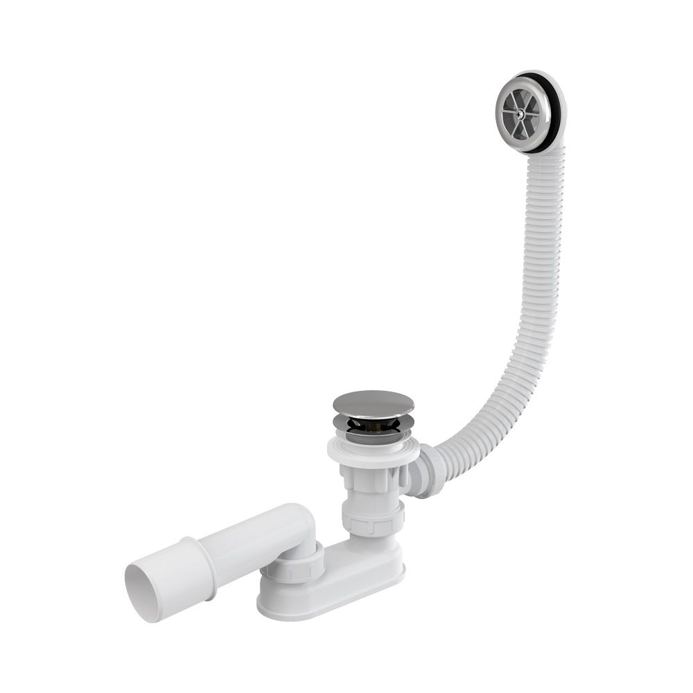 Обвязка для ванны A505CRM click/clack D40/50 мм, длина перелива 57 мм, хром