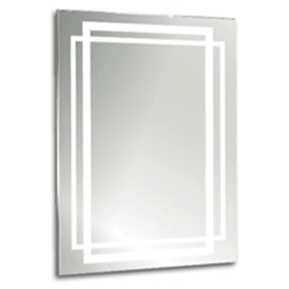 Зеркало Quadro AQQ6080RU05 80х60 мм, подсветка, прямоугольное
