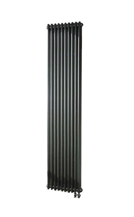 Радиатор 2180/04 № 69 ventil oben, 4 секции, 1800х204 мм, 656 Вт, нижнее подключение, встроенный термовентиль, антрацитово-серый металлик
