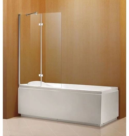 Шторка для ванны Fort B 10032-110, 1100х1400, прозрачное стекло, профиль хром
