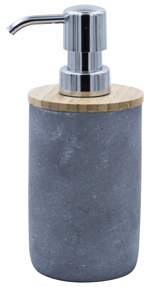 Дозатор для жидкого мыла Cement 2240507 серый - фото 1