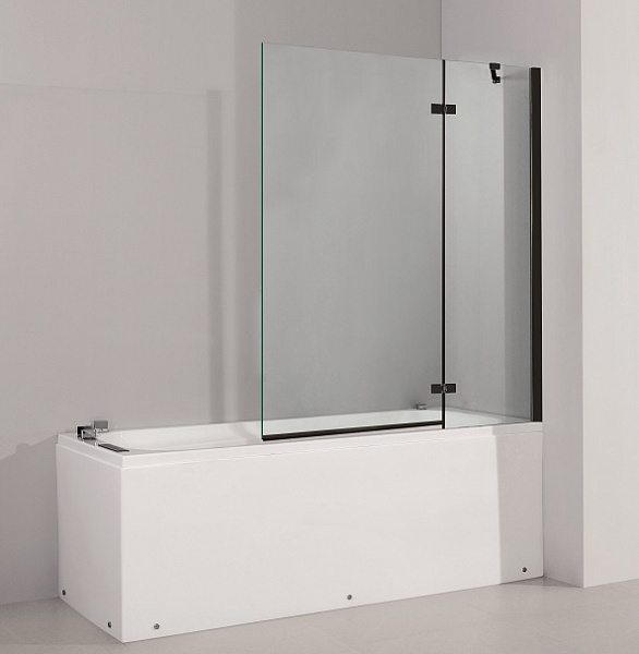 Шторка Eko 210250001 100х140 для ванны, стекло прозрачное