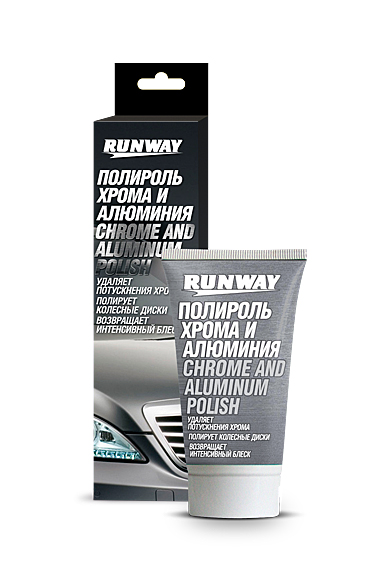 Полироль хрома и алюминия RUNWAY мягкая полироль автовоск runway