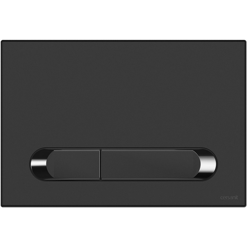 Кнопка смыва Estetica 64112 для Link Pro/Vector/LINK/HI-TEC пластик, черный матовый с рамкой хром