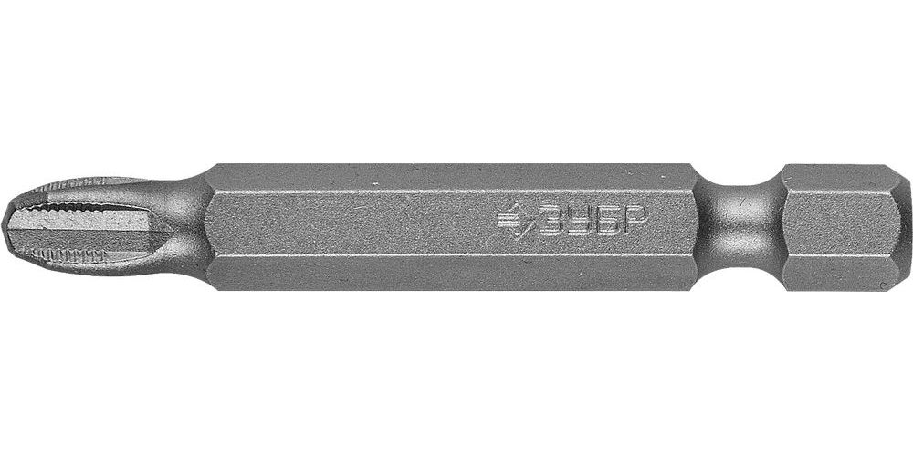 Биты Зубр Мастер 26001-1-25-2 кованые, хромомолибденовая сталь, тип хвостовика C 1/4, PH1, 25мм, 2шт