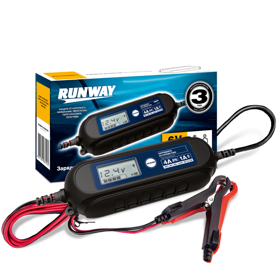 Умное зарядное устройство RUNWAY RACING провода прикуривания runway racing
