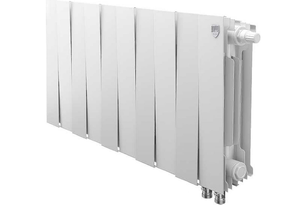 Биметаллический радиатор Piano Forte VDR 300/100 мм, 10 секций, нижнее подключение, белый