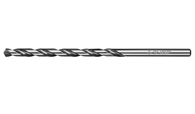 Сверло по металлу Зубр Проф-А 29624-8 сталь Р6М5, класс А, 8,0х165 мм, удлиненное