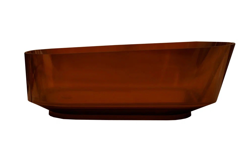 Ванна прозрачная AT9706Opal 1700х800х580 мм, из полиэфирной смолы, цвет коричневый - фото 1