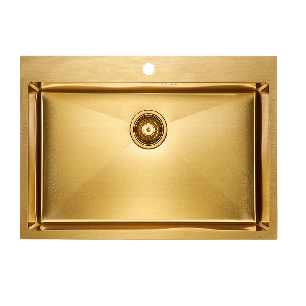 Мойка Vast PM217551-BG 750х510мм, нержавеющая сталь, 1 чаша, прямоугольная, цвет брашированное золото