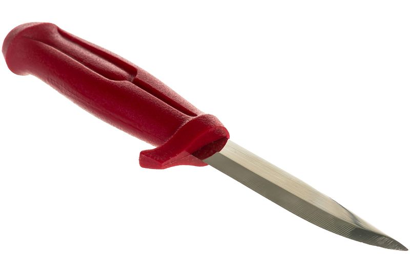 Нож строительный Курс 10608, нержавеющая сталь, пластиковая ручка, длина лезвия 100 мм бороздовичок длина 43 см пластиковая ручка