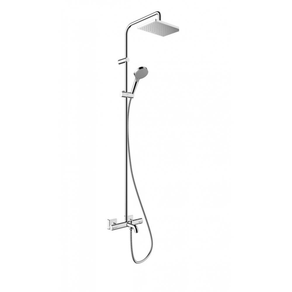 Душевая система Vernis Shape Showerpipe 230 1jet 26284000 с термостатом для ванны, хром - фото 1