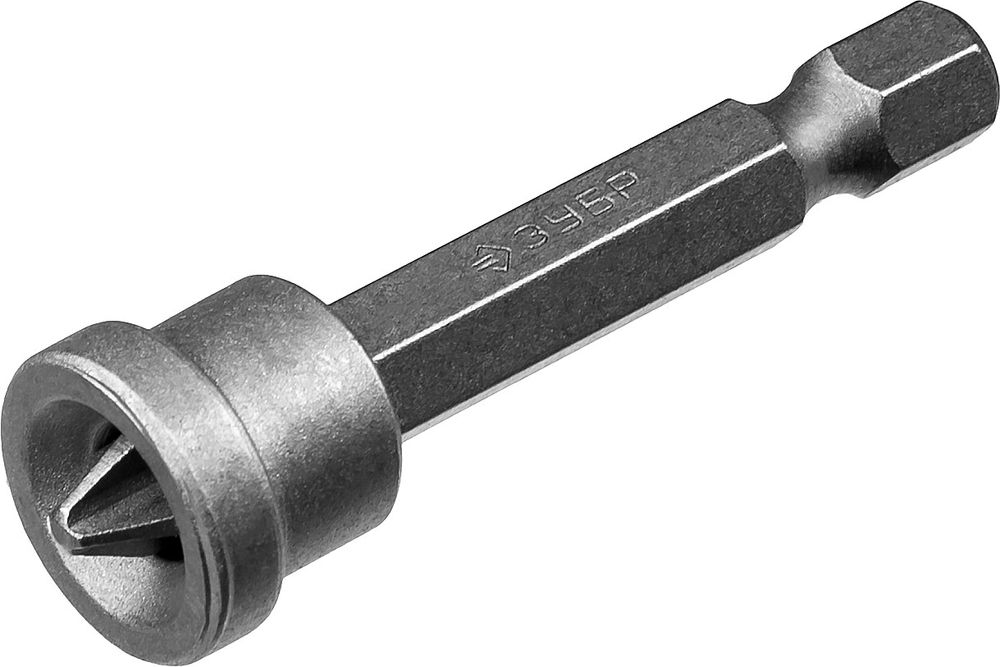 Бита Зубр Мастер Phillips 26002-2-50-10, с ограничителем, 50 мм, тип хвостовика E 1/4, Cr-V, 10 шт в слайде