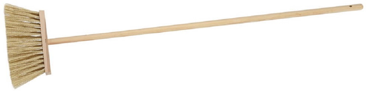 Метла Зубр 39231-24 с деревянной ручкой, ПЭТ, 120см, 24см венчик 24 5 см с деревянной ручкой