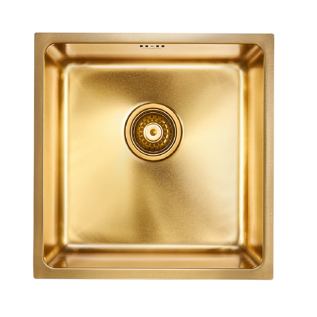 Мойка Lassan PM304444-BG 440х440мм, нержавеющая сталь, 1 чаша, прямоугольная, цвет брашированное золото - фото 1