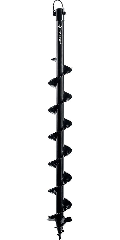 Шнек Зубр 7051-8 для мотобуров, грунт, d=80 мм, однозаходный однозаходный шнек для мотобуров зубр