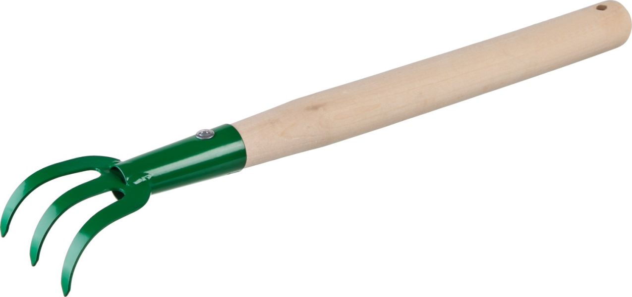 Рыхлитель Росток 39616 75x75x430 мм, 3-х зубый, с деревянной ручкой лопатка палетка с деревянной ручкой прямая 37 см