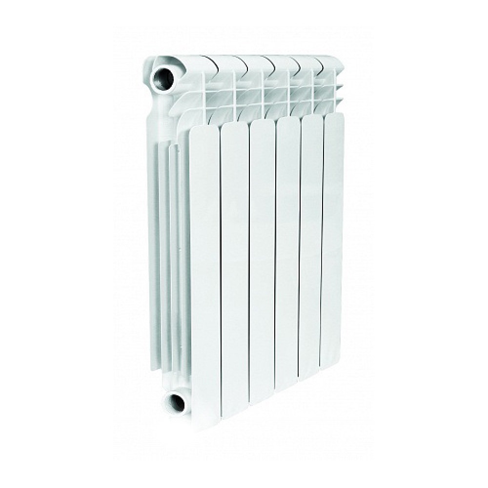 Радиатор алюминиевый 500/97 мм, 6 секций, 960 Вт, белый