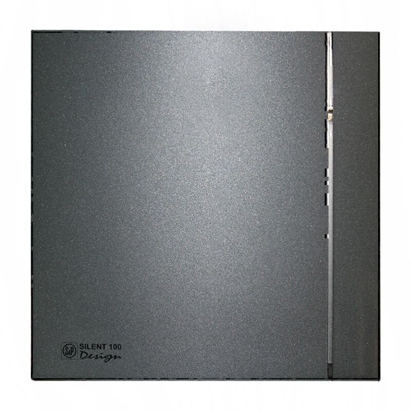 Вентилятор вытяжной Silent 100 CZ Design 4C Grey, Q-95 м3/ч, серый маталлик 03-0103-137 Silent 100 CZ Design 4C Grey, Q-95 м3/ч, серый маталлик - фото 1
