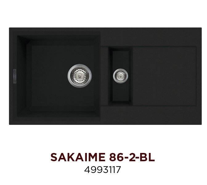 Мойка Sakaime 86-2-BL 4993117 - фото 1