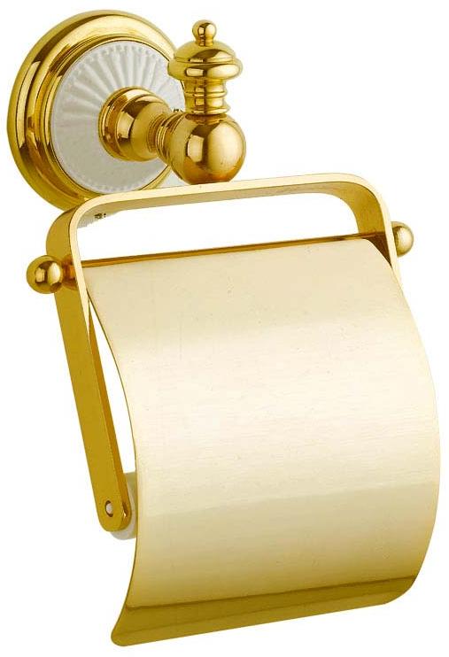 Держатель туалетной бумаги Palazzo 10101 с крышкой, золото