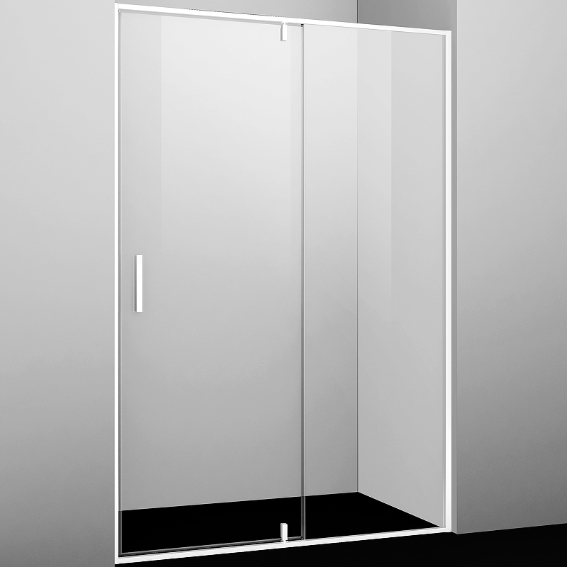 Душевая дверь Neime 19P04 900х2000, прозрачное стекло, профиль белый - фото 1