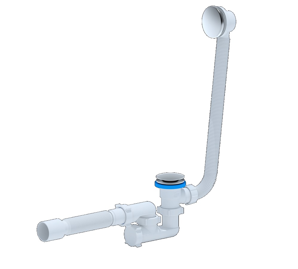 Обвязка для ванны Ани-пласт EC255GS 1.1/2" х40 мм click/clack, регулируемая, с гибкой трубкой 40/50