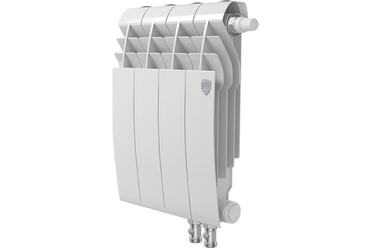 Биметаллический радиатор BiLiner VDR 350/90 мм, 4 секции, нижнее подключение, белый